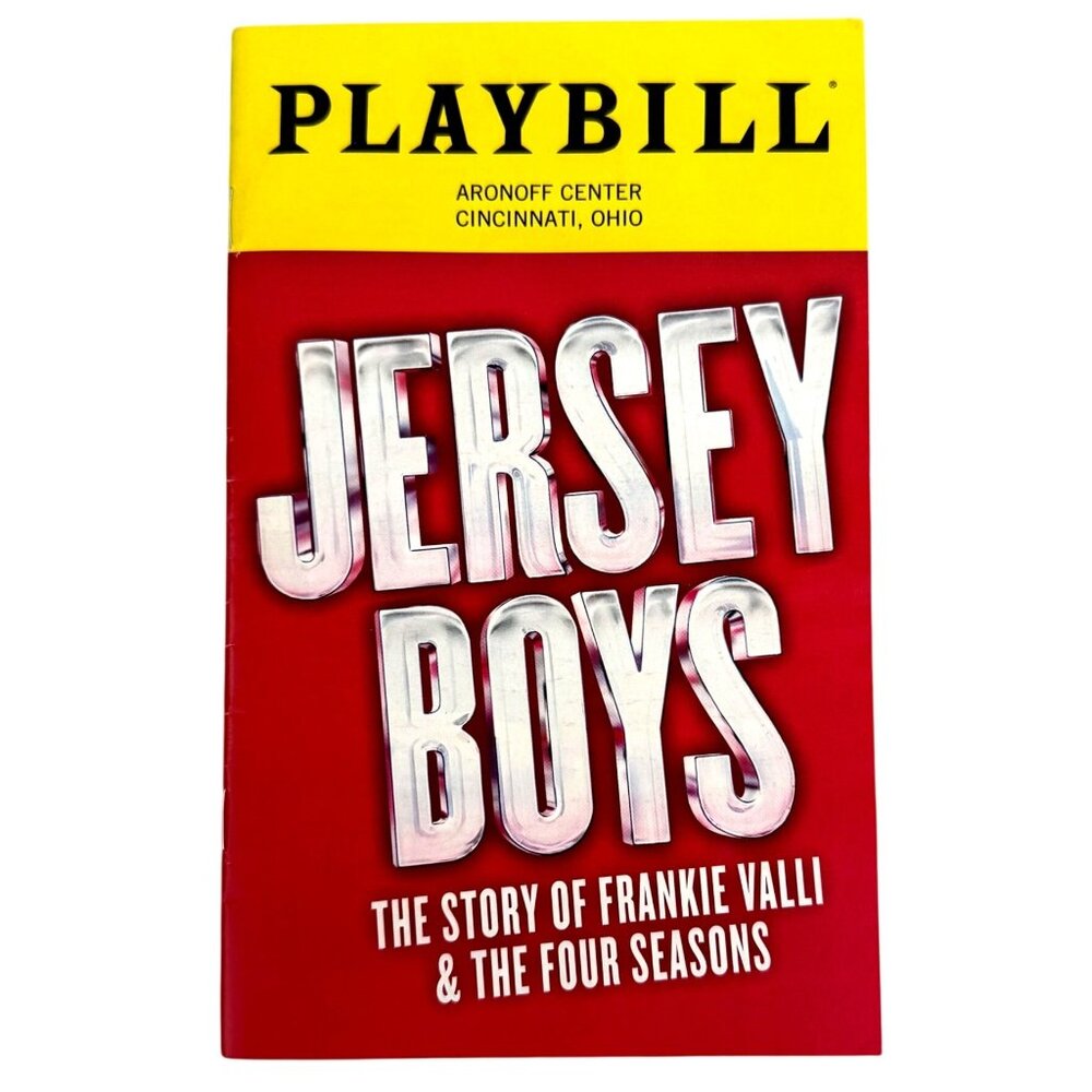 Jersey Boys Playbill October 2019 Aronoff Center Cincinnati Ohio The Four Season